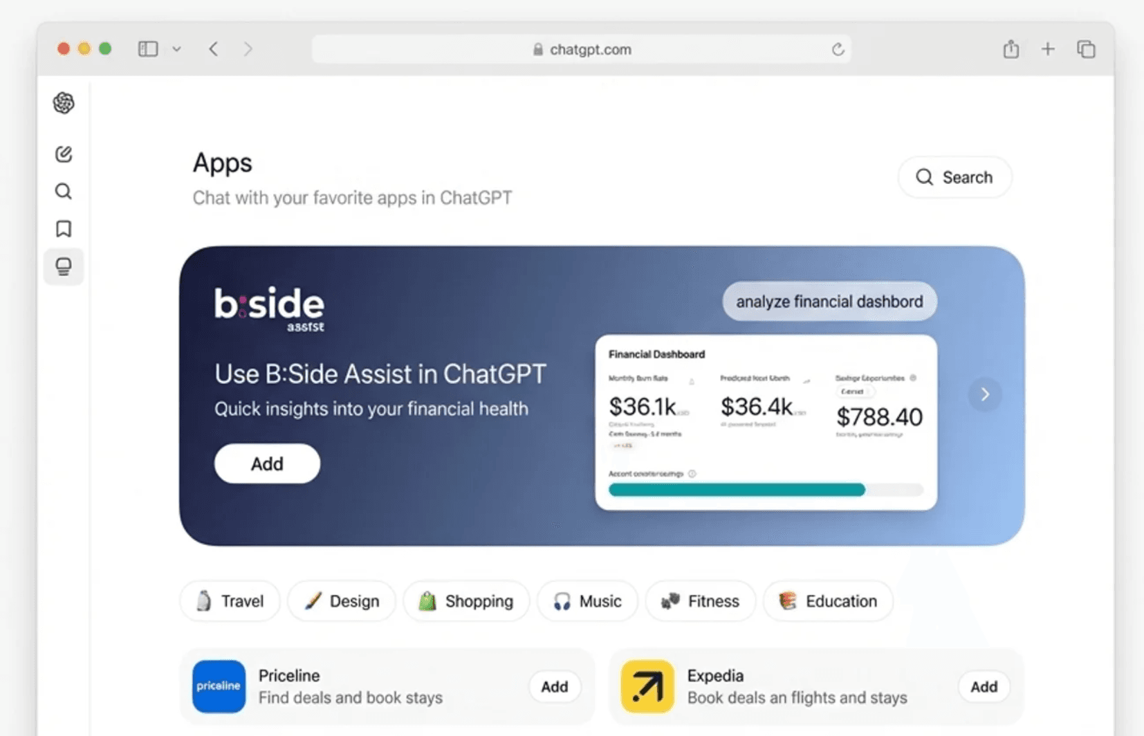 B:Side Assist MCP with ChatGPT
